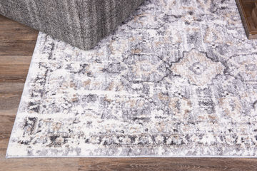 Theory Natural/Grey Area Rug - 7′10″ X 10′10″