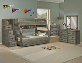 Bunkhouse High Sierra T/F Bunk Bed with Stairway Chest - Driftwood thumbnail 2