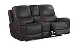 Dakota Power Reclining Loveseat with Console - Charcoal thumbnail 3