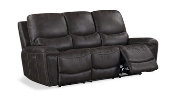 Dakota Power Reclining Sofa - Charcoal