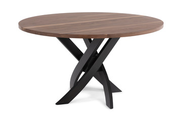 Le Noyer 54″ Round Walnut Table