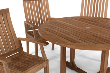 Morrey London 5 Piece Teak Patio Set
