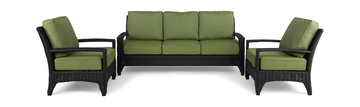 image Parkside 3 Piece Wicker Set