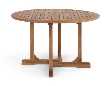 London 48″ Round Teak Patio Dining Table