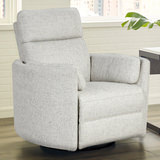 Stuart Power Swivel Recliner - Natural Beauty Quartz thumbnail 2