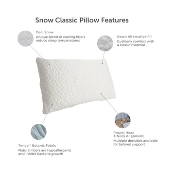 Snow Classic Cool Queen Pillow
