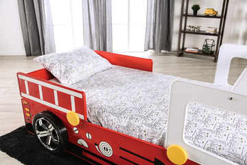 Firestall Fire Engine Twin Bed