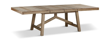Casual Loft Solid Hickory Extension Trestle Table
