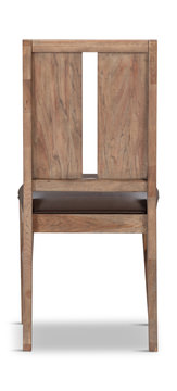 Casual Loft Leather Seat Dining Chair