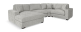 Amora 4 Piece Modular Sectional with Left Chaise thumbnail 1