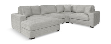 image Amora 4 Piece Modular Sectional with Left Chaise