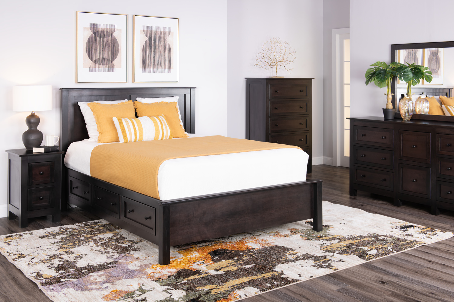 Taylor J Storage Bedroom Suite With 2 Drawer | HOM Furniture