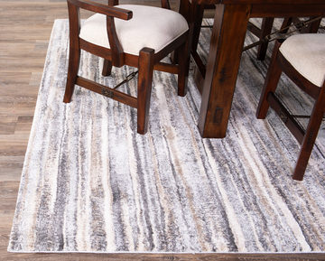 Theory Mist/Beige Area Rug - 2′7″ X 4′0″