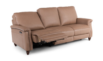 Warren Leather Reclining Sofa