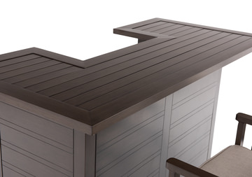 Adeline 3 Piece Outdoor Balcony Height Bar Set  