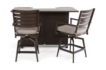 Adeline 3 Piece Outdoor Balcony Height Bar Set  