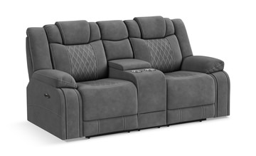 Gully Power Reclining Loveseat With Console