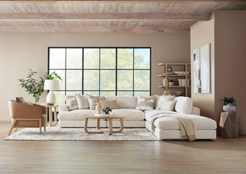 Montecito 4 Piece Modular Sectional - River Rock Left Arm Sofa