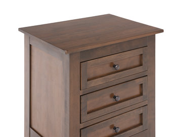 Taylor J 3 Drawer Nightstand