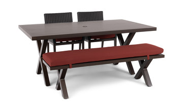 image Rockport II 4 Piece Patio Dining Set