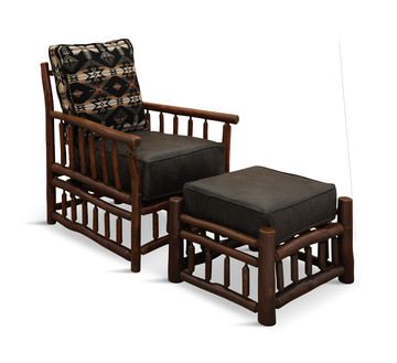 Hickory Log Lounge Chair