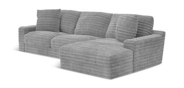 Portia Sectional Right Chaise - Moonstruck