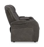 Astro Power Reclining Loveseat with Console - Shadow thumbnail 6