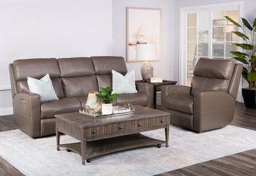 Score Leather Reclining Sofa
