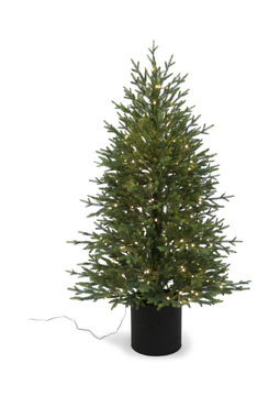 5′ Starry Pine Artificial Christmas Tree With 250 LED Micro Lights