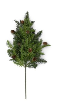 30″ Pine Spray With Pinecones