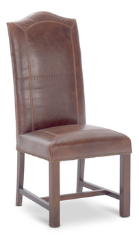 Traditional leather dining chairs hot sale