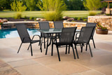 Park Avenue 7pc Patio Dining Set - Grey thumbnail 3