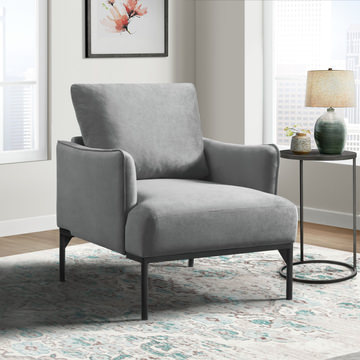 Tina Accent Chair - Steel
