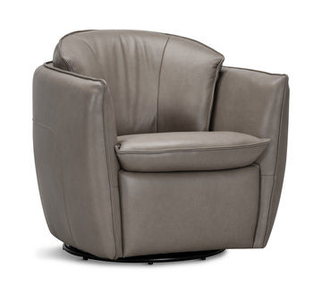 Luca Leather Swivel Chair | HOM Furniture