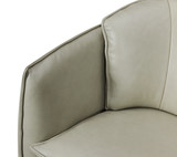 Sydney Leather Swivel Chair - Sage thumbnail 5