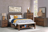 Williamsport Queen Storage Bed With Upholstered Footboard Bench Suite thumbnail 1