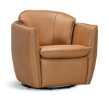 Sydney Leather Swivel Chair - Toffee thumbnail 1
