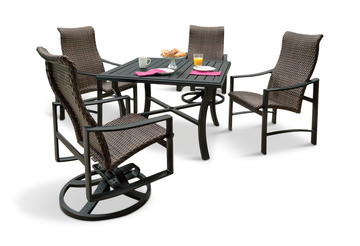 image Kenzo Woven 5 Piece Patio Dining Set