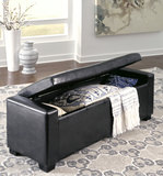 Bennet Upholstered Storage Bench thumbnail 2