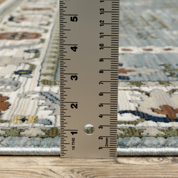 Keira Blue/Green Area Rug - 6′7″ x 9′6″