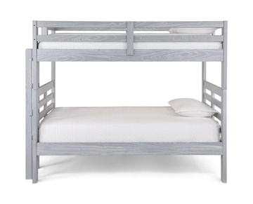 Skyler Twin/Twin Bunk Bed With Ladder - Grey