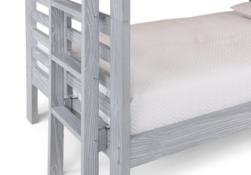 Skyler Twin/Twin Bunk Bed With Ladder - Grey