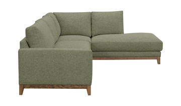 Madison Sectional with Right Chaise - Olivine
