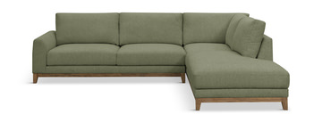Madison Sectional with Right Chaise - Olivine