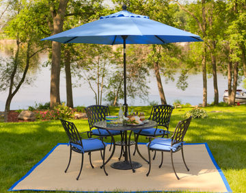 image Bellmore 5 Piece Patio Dining Set