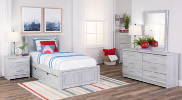 Skyler Twin Bedroom Suite - Grey