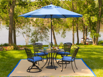 Bellmore 5 Piece Patio Dining Set