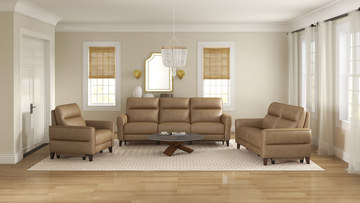 Bohan Leather Power Reclining Sofa 