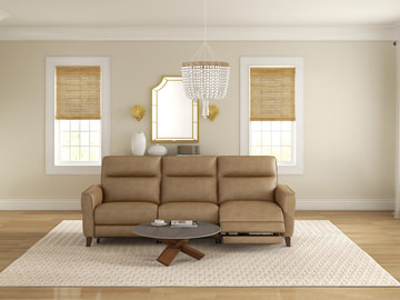 Bohan Leather Power Reclining Sofa 