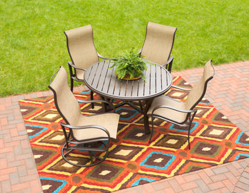 Shoreline 5 Piece Patio Dining Set - Rich Earth